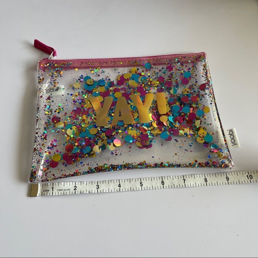 Yoobi YAY MULTICOLOR CONFETTI PENCIL CASE - Picture 3 of 7